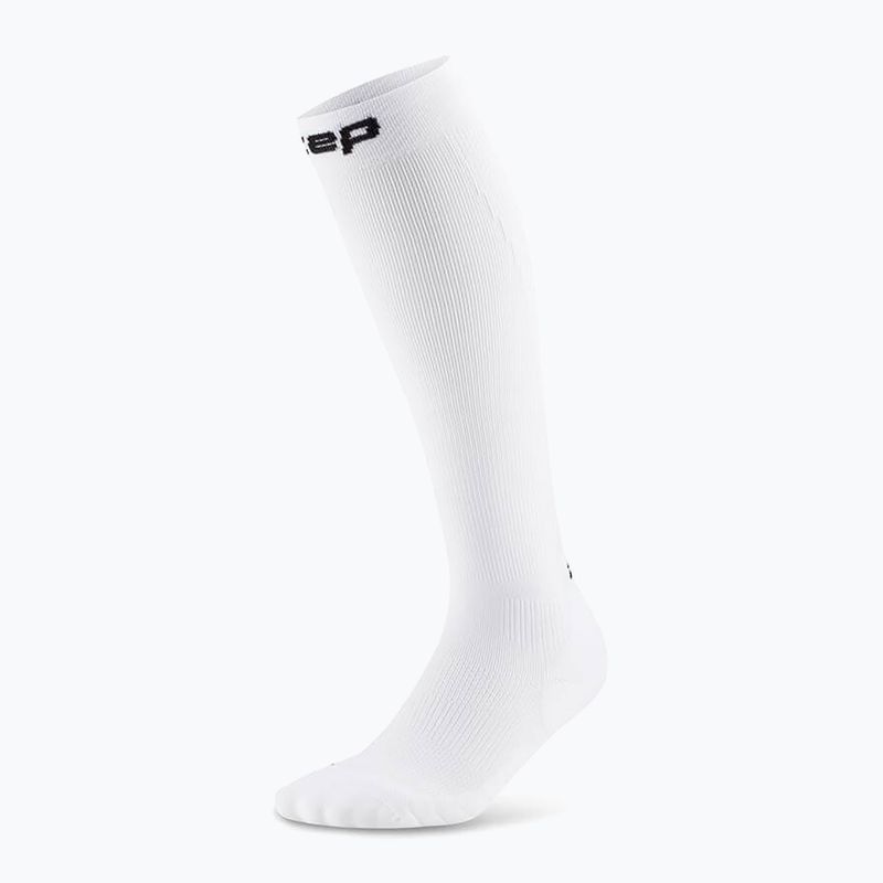 Pánske kompresné  ponožky CEP Run Tall 5.0 white 2