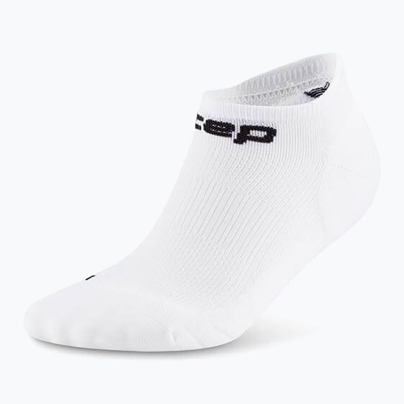 Pánske kompresné  ponožky CEP Run No Show 5.0 white 2
