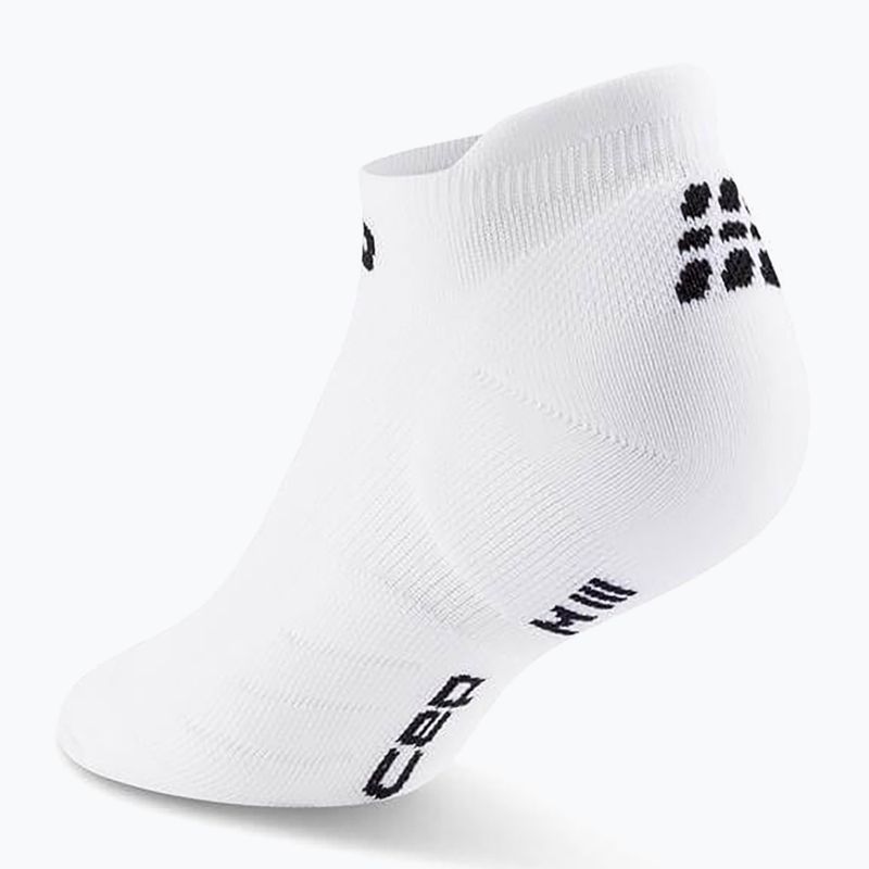 Pánske kompresné  ponožky CEP Run No Show 5.0 white 3