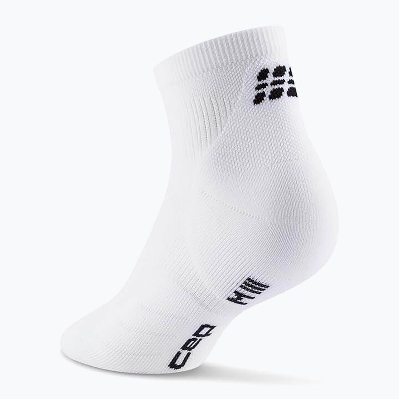 Pánske kompresné  ponožky CEP Run Low Cut 5.0 white 3