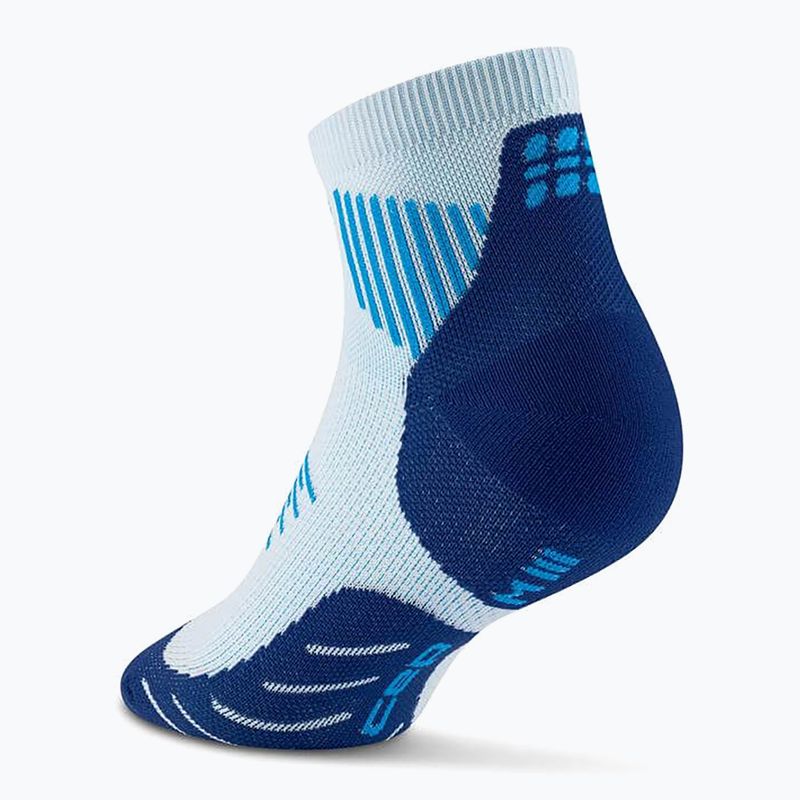 Pánske kompresné  ponožky CEP Run Low Cut 5.0 ice/blue 3