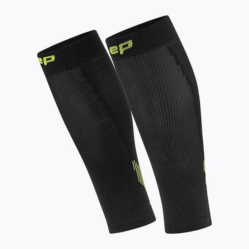 CEP Calf 5.0 pánske kompresné bandáže black/lime
