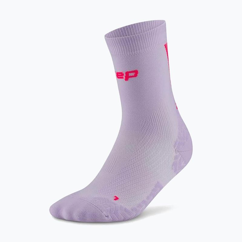 Dámske ponožky CEP Ultralight Mid Cut 4.0 lilac/pink 2