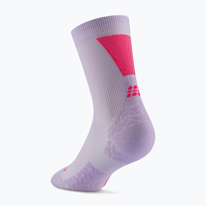 Dámske ponožky CEP Ultralight Mid Cut 4.0 lilac/pink 3