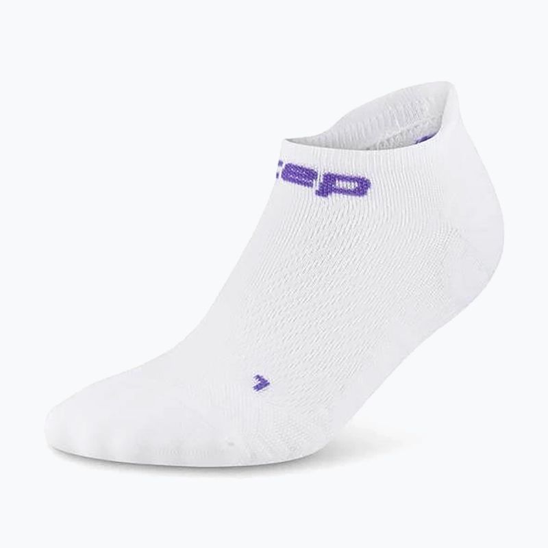 Pánske kompresné ponožky CEP Ultralight No Show 4.0 white 2
