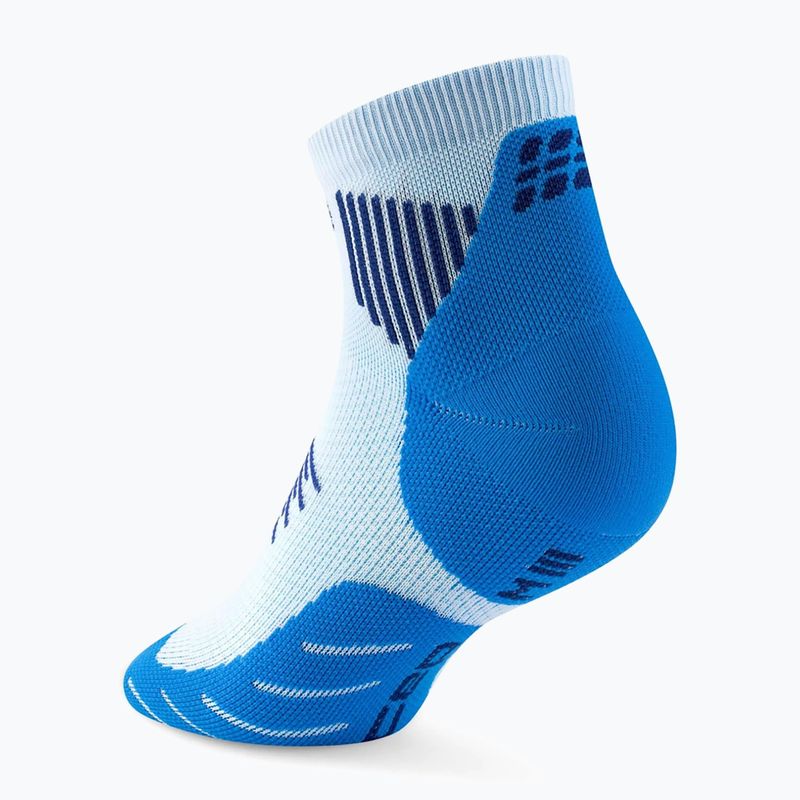 Pánske kompresné ponožky CEP Run Low Cut 5.0 blue/ice 3
