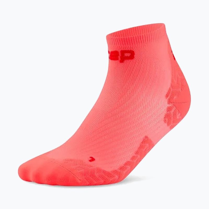 Dámske ponožky CEP Ultralight Low Cut 4.0 neon coral/red 2