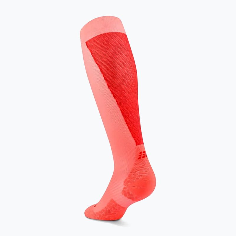 Pánske ponožky CEP Ultralight Tall 4.0 neon coral/red 3
