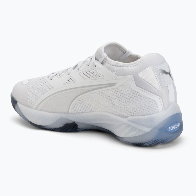 Hádzanárske topánky PUMA Eliminate NITRO SQD 4 puma white/baltic sea blue/fresh water 3