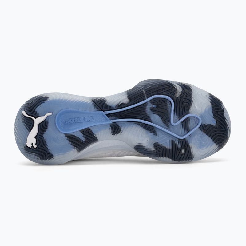 Hádzanárske topánky PUMA Eliminate NITRO SQD 4 puma white/baltic sea blue/fresh water 4