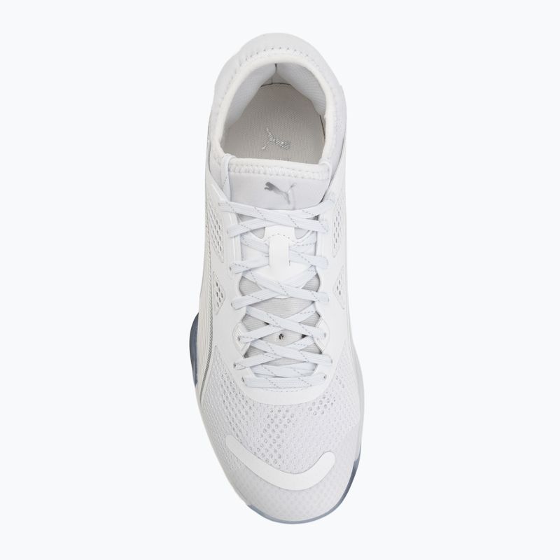 Hádzanárske topánky PUMA Eliminate NITRO SQD 4 puma white/baltic sea blue/fresh water 5