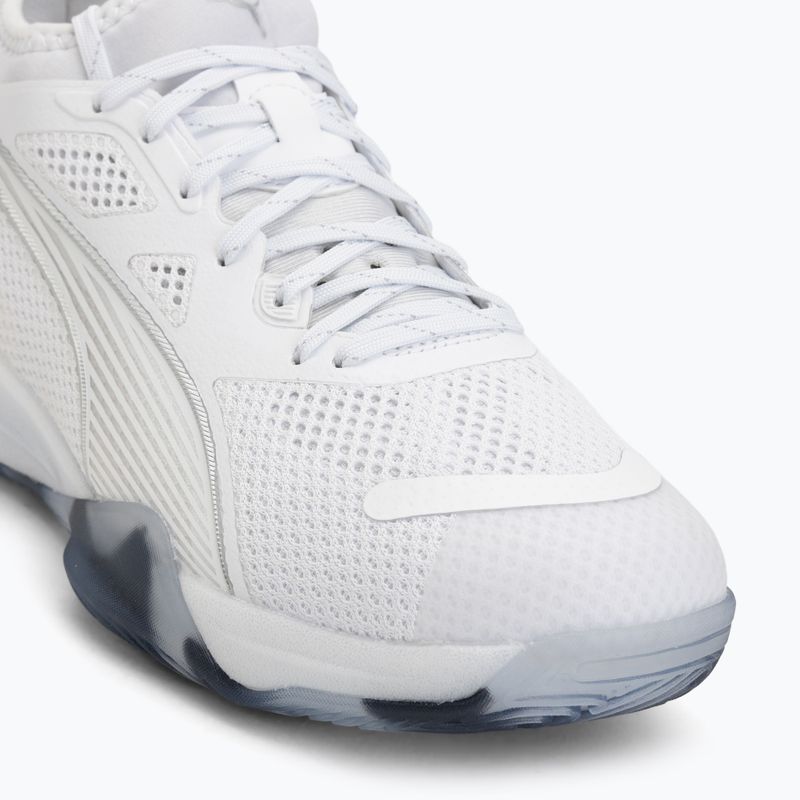 Hádzanárske topánky PUMA Eliminate NITRO SQD 4 puma white/baltic sea blue/fresh water 7