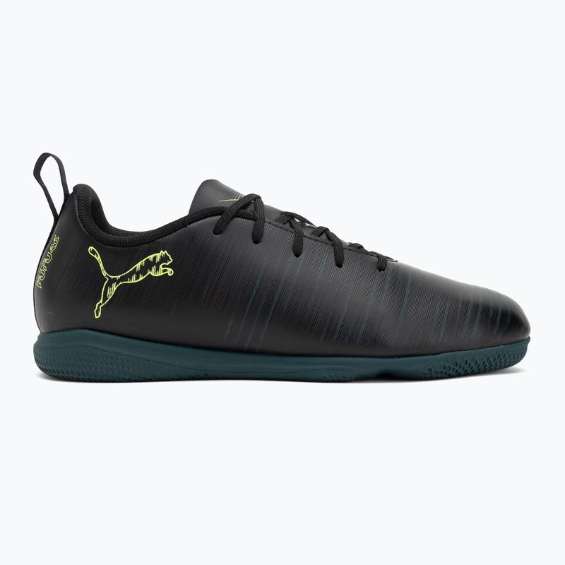 Detské kopačky PUMA Future 8 Play It Jr black/fizzy light/green terrain 2