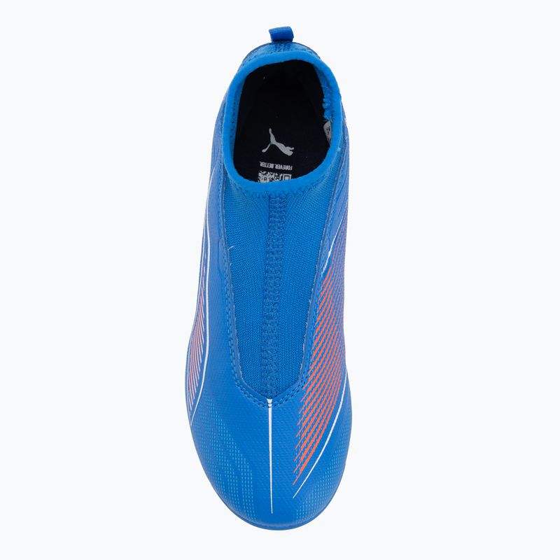 PUMA Ultra 6 Match+ LL FG/AG Jr detské kopačky ultra blue/puma white/glowing red 5