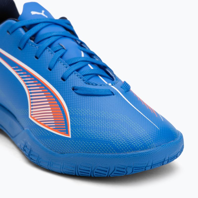 PUMA Ultra 6 Play It Jr detské kopačky ultra blue/puma white/glowing red 7