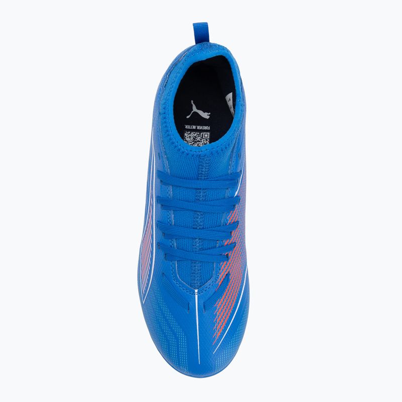 PUMA Ultra 6 Match FG/AG Jr detské kopačky ultra blue/puma white/glowing red 5
