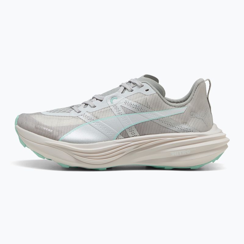 Dámske bežecké topánky PUMA Deviate Nitro Elite Trail feather grey/mint melt