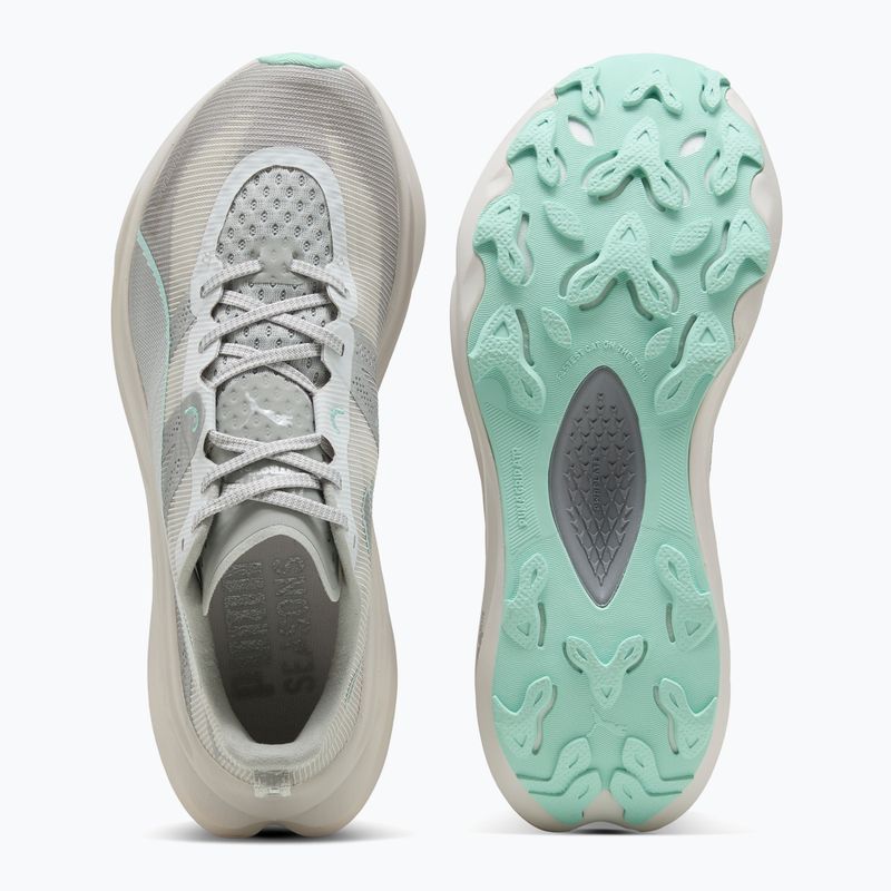 Dámske bežecké topánky PUMA Deviate Nitro Elite Trail feather grey/mint melt 6