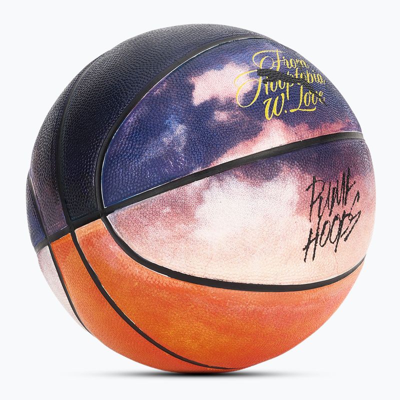 PUMA Hooptopia Sunset Basketball flame orange/puma black/multicolor veľkosť 7 2