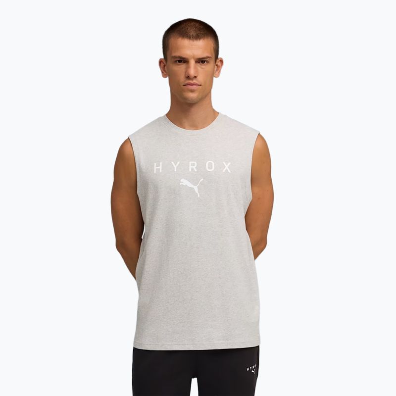 Pánska tréningová košeľa PUMA x HYROX Cutoff Tank šedá