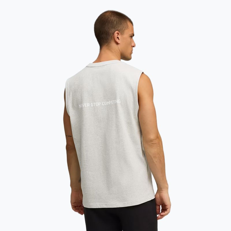 Pánska tréningová košeľa PUMA x HYROX Cutoff Tank šedá 3
