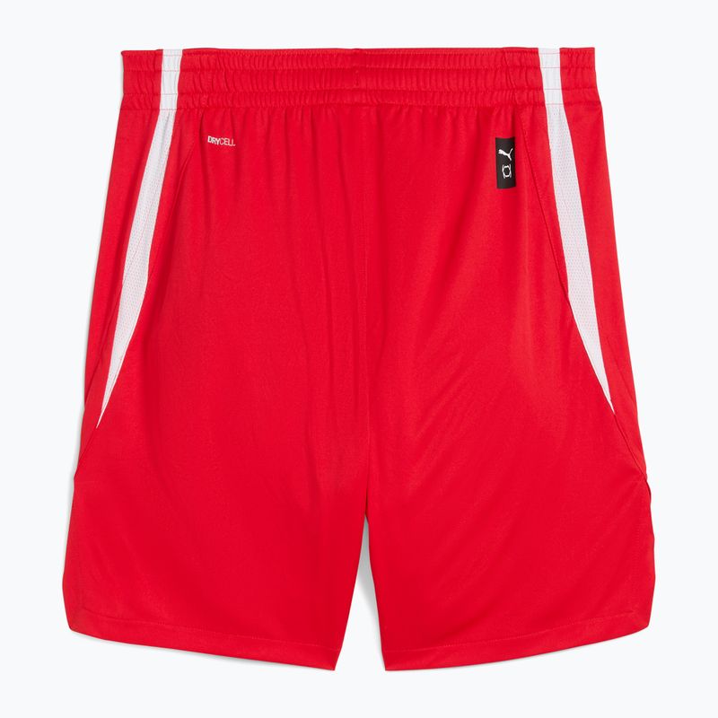 Pánske basketbalové šortky PUMA teamJAWS Starter for all time red 2