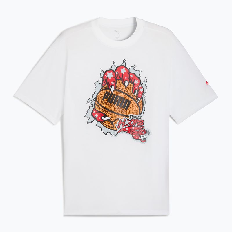 Pánsky basketbalový dres PUMA Hoopaverse Tee 3 puma white