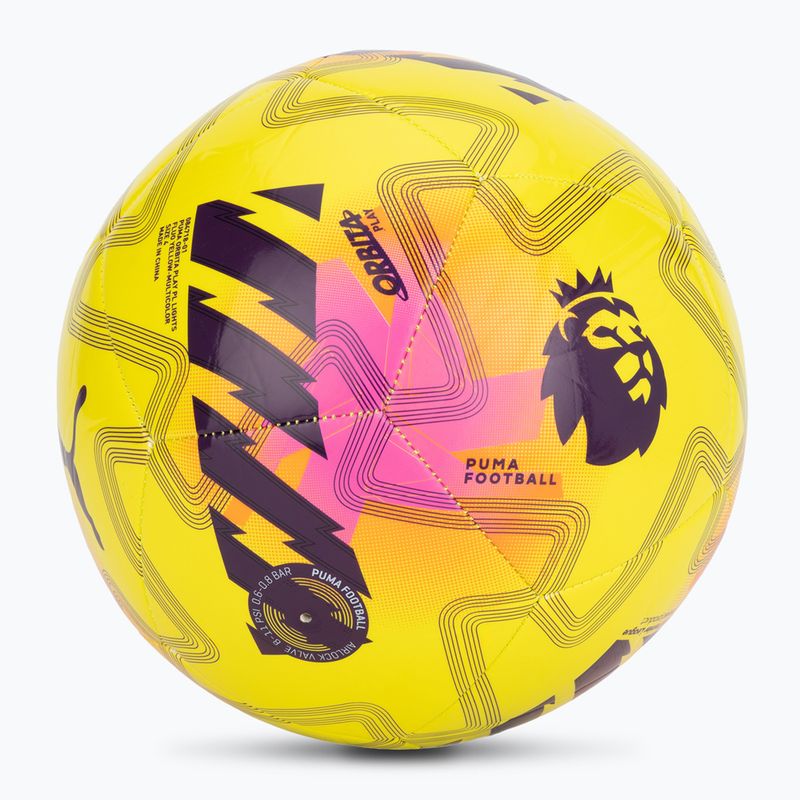 PUMA Orbita Cup PL Lights fluo yellow/multicolor veľkosť 4 futbal 2