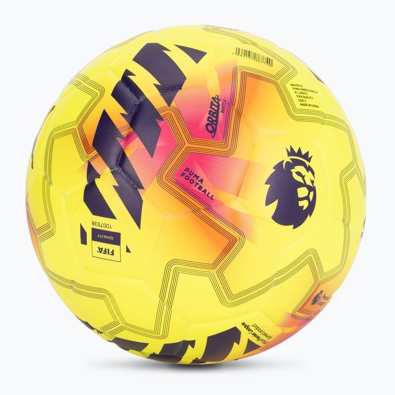 PUMA Orbita Match PL Lights FIFA Quality fluo yellow/multicolour futbalové lopty veľkosť 5 2