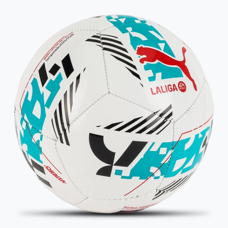 Futbalová lopta PUMA Orbit Laliga 1 Mini biela / viacfarebná veľkosť 1 2