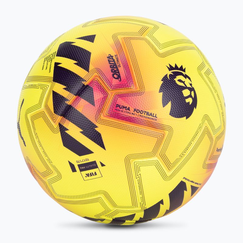 PUMA Orbita Ultimate PL Lights FIFA Quality fluo yellow/multicolor futbalové lopty veľkosť 5 2