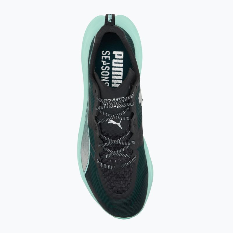 Pánske bežecké topánky PUMA Deviate Nitro Elite Trail green terrain / mint melt 5