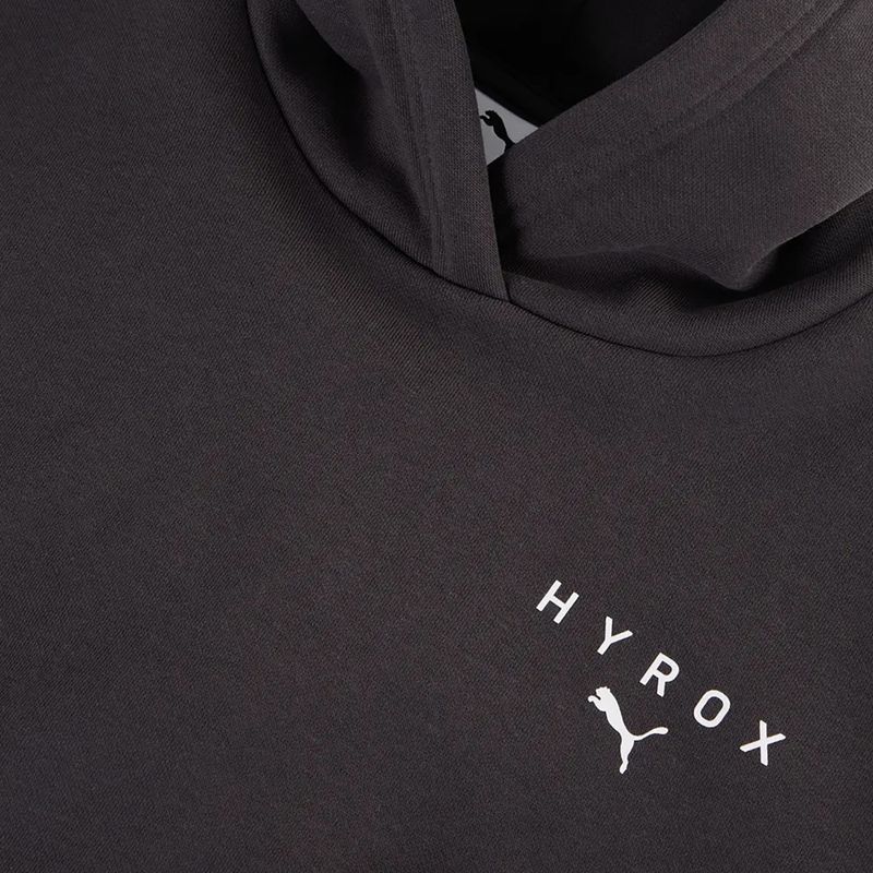 Dámska mikina PUMA x HYROX World Cropped Hoodie čierna/biela 3