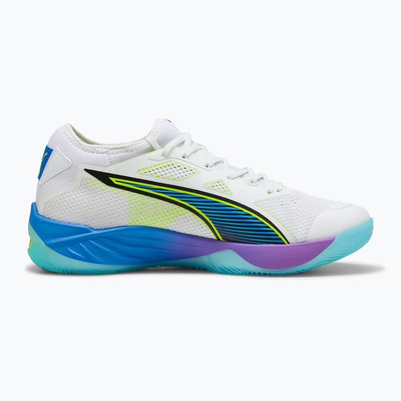 Hádzanárske topánky PUMA Eliminate Nitro SQD 4 Game On puma white/glowing red/ultra blue 9