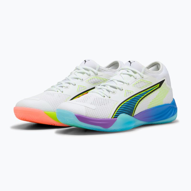 Hádzanárske topánky PUMA Eliminate Nitro SQD 4 Game On puma white/glowing red/ultra blue 11