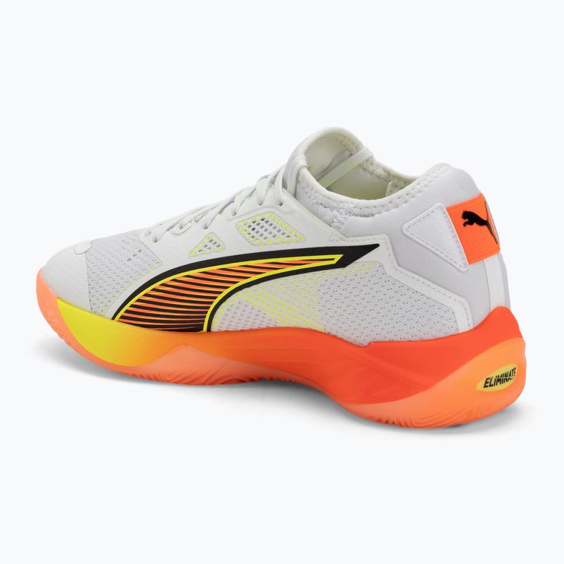 Hádzanárske topánky PUMA Eliminate Nitro SQD 4 Game On puma white/glowing red/ultra blue 3