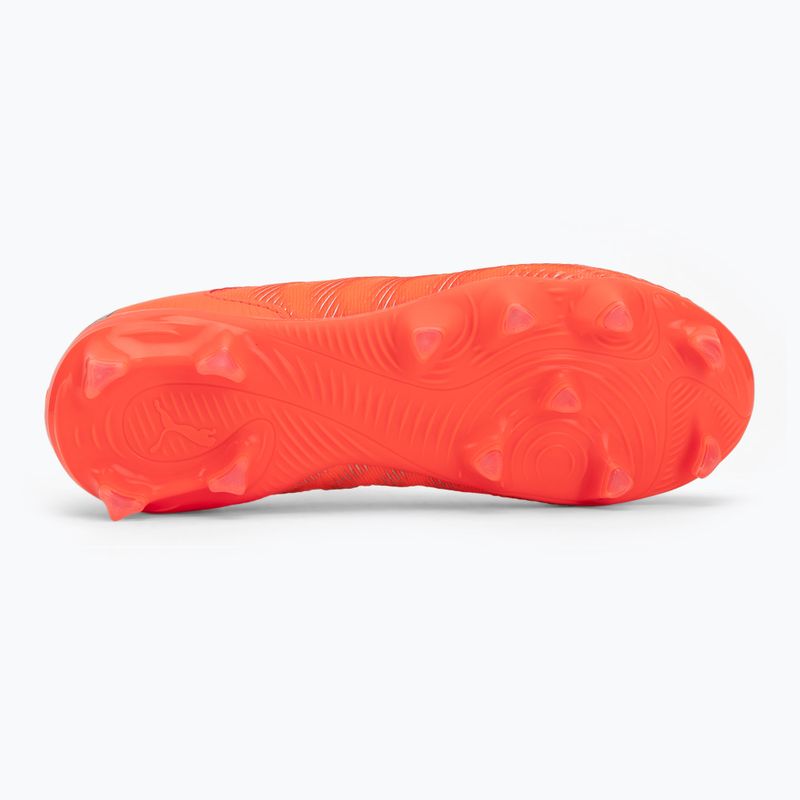 Detské futbalové kopačky PUMA Future 9 Match LL FG/AG Jr glowing red/puma white/puma black/puma silver 4
