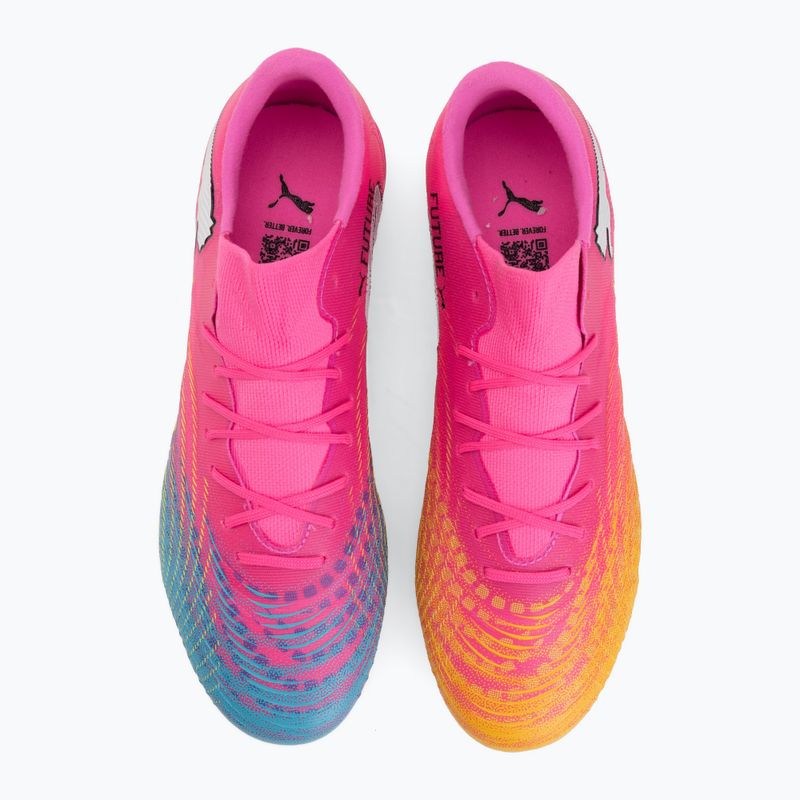 Kopačky PUMA Future 9 Match Fusion FG/AG poison pink/puma wht/sun stream/bright aqua/puma blk 5