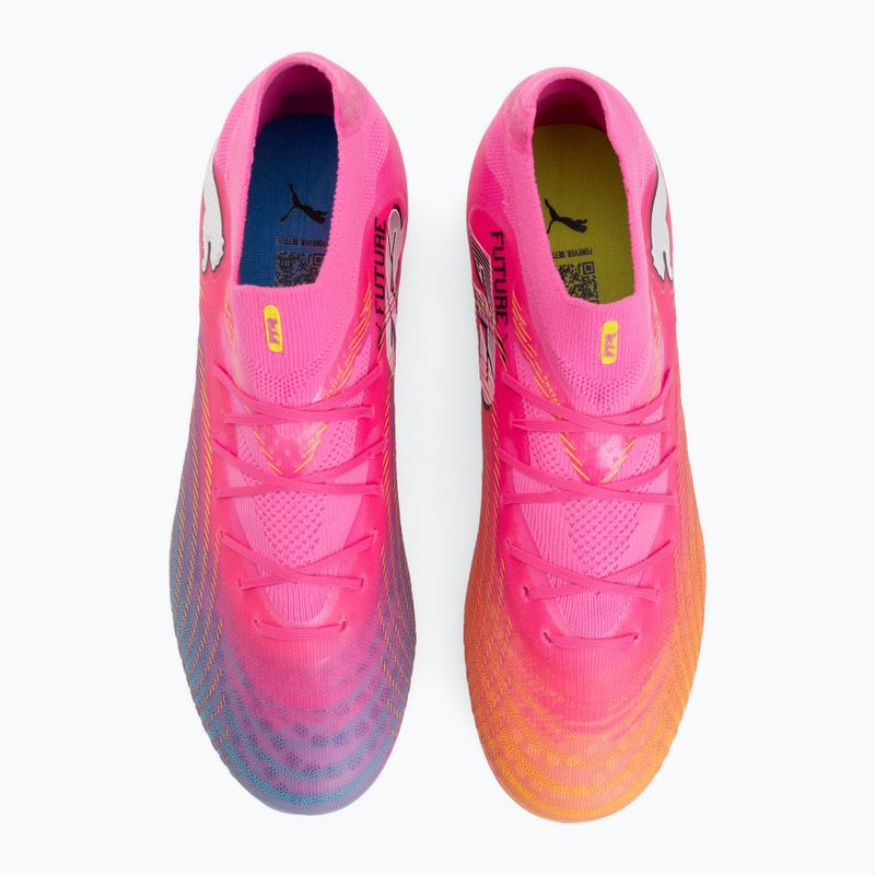 Detské kopačky PUMA Future 9 Pro FG/AG Jr poison pink/puma wht/sun stream/bright aqua/puma blk 5