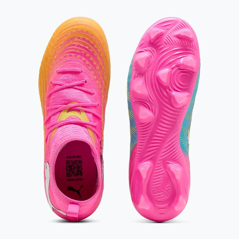 Detské kopačky  PUMA Future 9 Match FG/AG Jr poison pink/puma wht/sun stream/bright aqua/puma blk 3