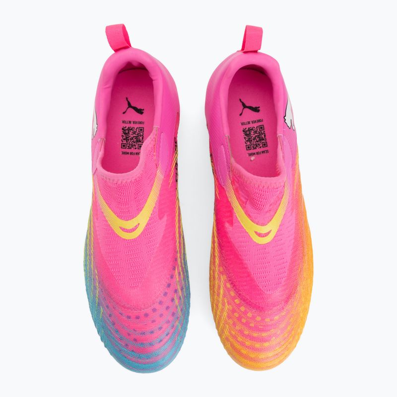 Detské kopačky PUMA Future 9 Match LL FG/AG Jr poison pink/puma wht/sun stream/bright aqua/puma blk 5