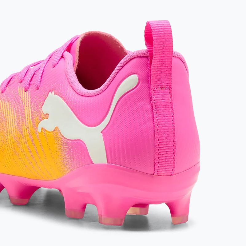 Detské kopačky  PUMA Future 9 Play FG/AG Jr poison pink/puma wht/sun stream/bright aqua/puma blk 4