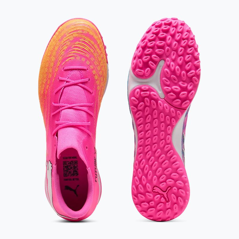Kopačky  PUMA Future 9 Match Fusion TT poison pink/puma wht/sun stream/bright aqua/puma blk 3