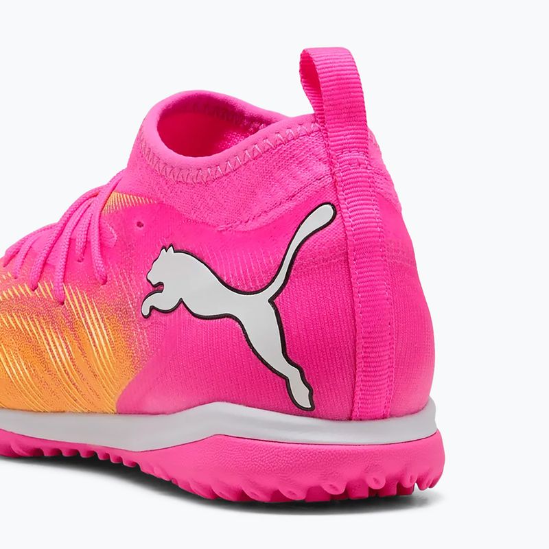 Detské kopačky  PUMA Future 9 Match TT + Mid Jr poison pink/puma wht/sun stream/bright aqua/puma blk 4