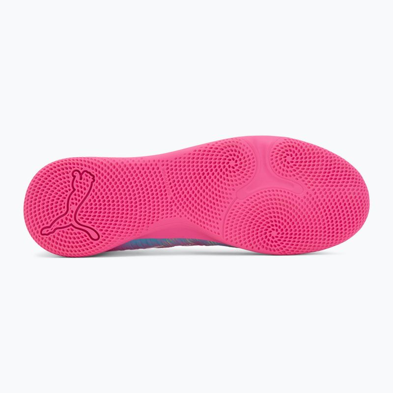 Detské kopačky PUMA Future 9 Play IT Jr poison pink/puma wht/sun stream/bright aqua/puma blk 4