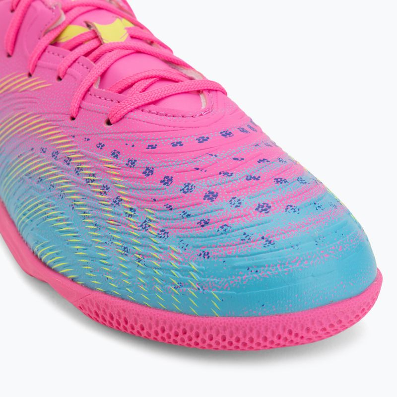 Detské kopačky PUMA Future 9 Play IT Jr poison pink/puma wht/sun stream/bright aqua/puma blk 7