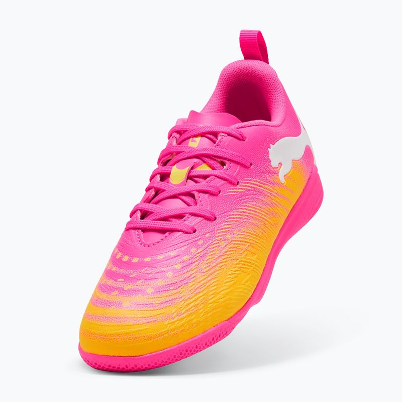 Detské kopačky  PUMA Future 9 Play IT Jr poison pink/puma wht/sun stream/bright aqua/puma blk 5