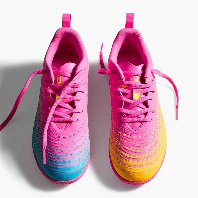 Detské kopačky  PUMA Future 9 Play IT Jr poison pink/puma wht/sun stream/bright aqua/puma blk 7