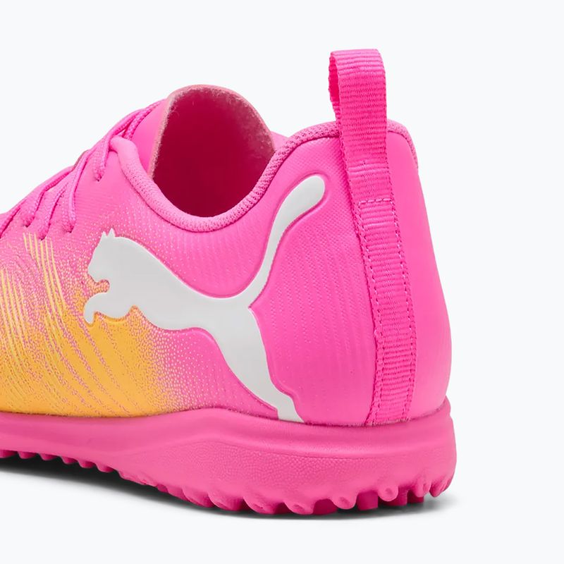 Detské kopačky  PUMA Future 9 Play TT poison pink/puma wht/sun stream/bright aqua/puma blk 7