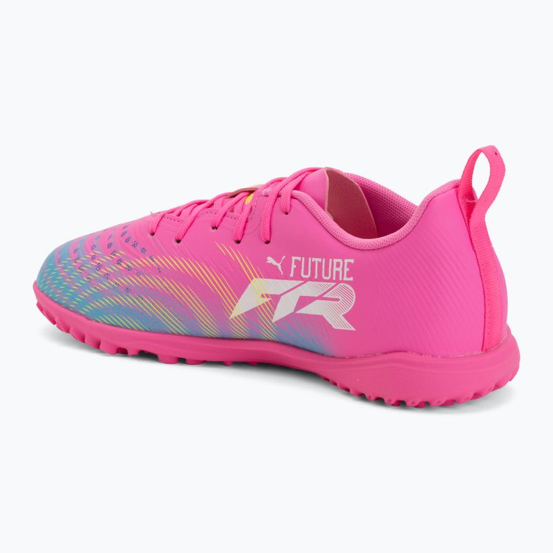 Detské kopačky PUMA Future 9 Play TT poison pink/puma wht/sun stream/bright aqua/puma blk 3